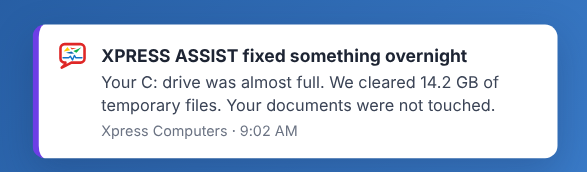 The morning note: Xpress ASSIST fixed something overnight